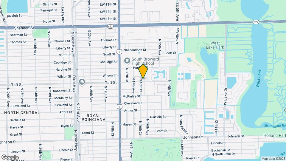 1615 Taft St Map and Location Details