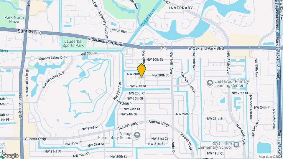 6804 NW 27th Ct Map and Location Details