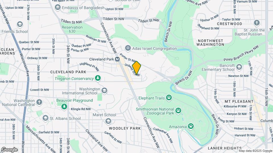 2718 Ordway St NW, Unit 6 Map and Location Details