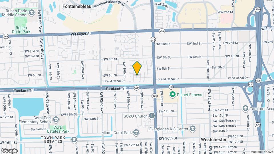 8871 SW 6th St Map and Location Details
