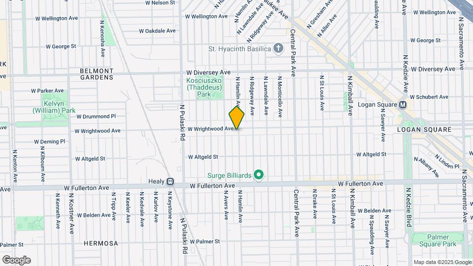 3801 W Wrightwood Ave Mapa y Detalles de la Ubicación