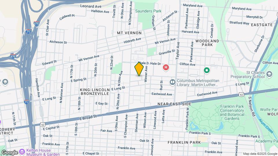 1299 Hawthorne Ave Map and Location Details