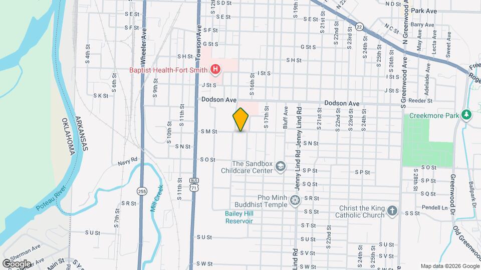 1516 S M St Mapa y Detalles de la Ubicación