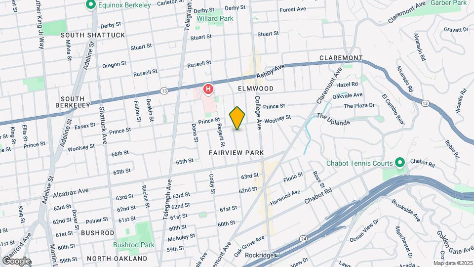 6454-6456 Hillegass Ave Map and Location Details