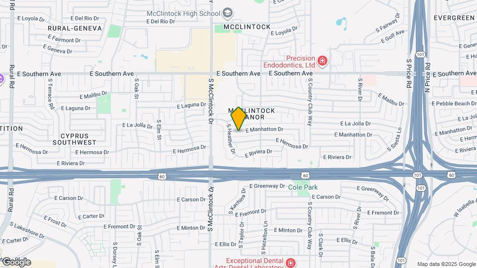 1827 E Manhatton Dr Mapa y Detalles de la Ubicación