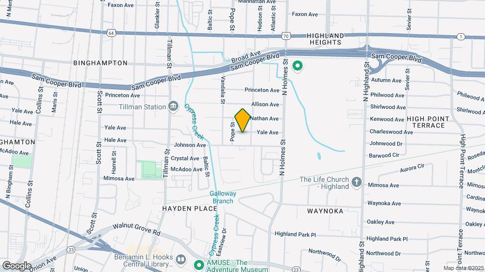 3181 Yale Ave Map and Location Details