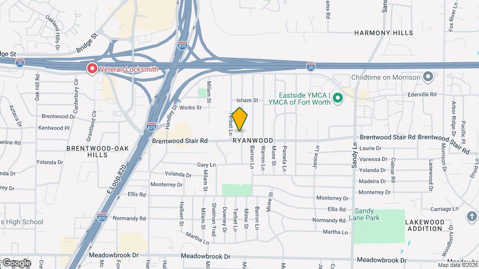 1612 Mims St Map and Location Details