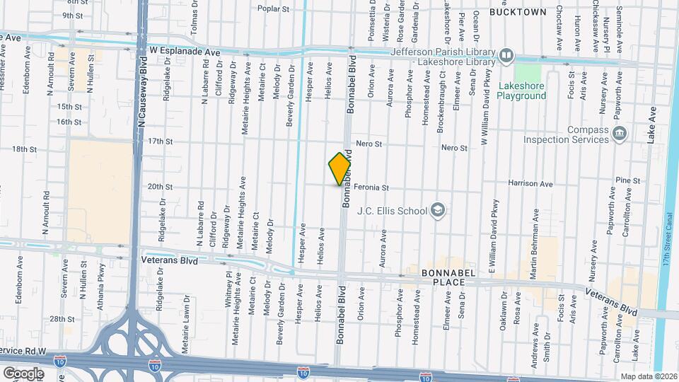 956 Bonnabel Blvd Map and Location Details