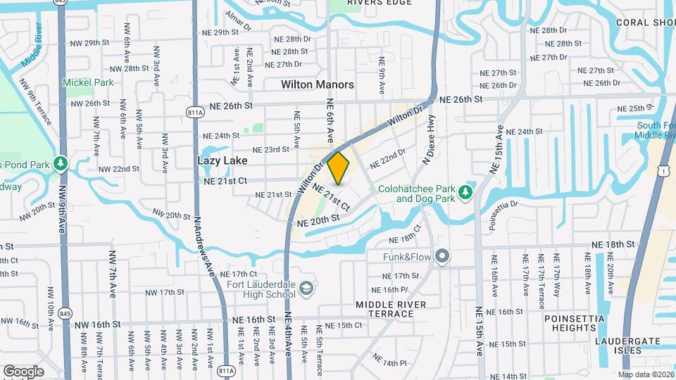 625 NE 22nd Dr Map and Location Details