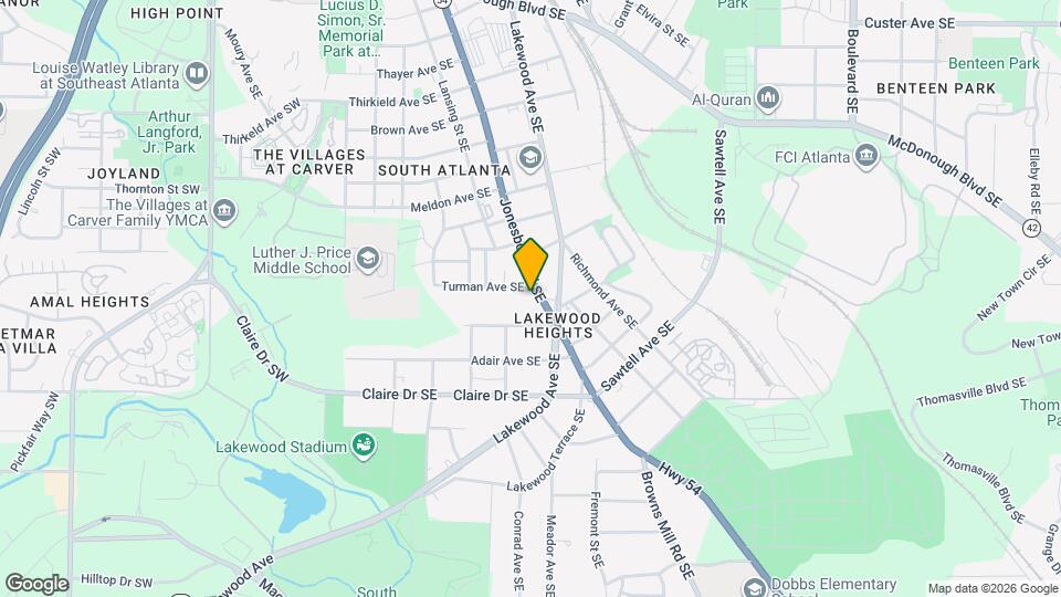1607 Jonesboro Rd SE Map and Location Details