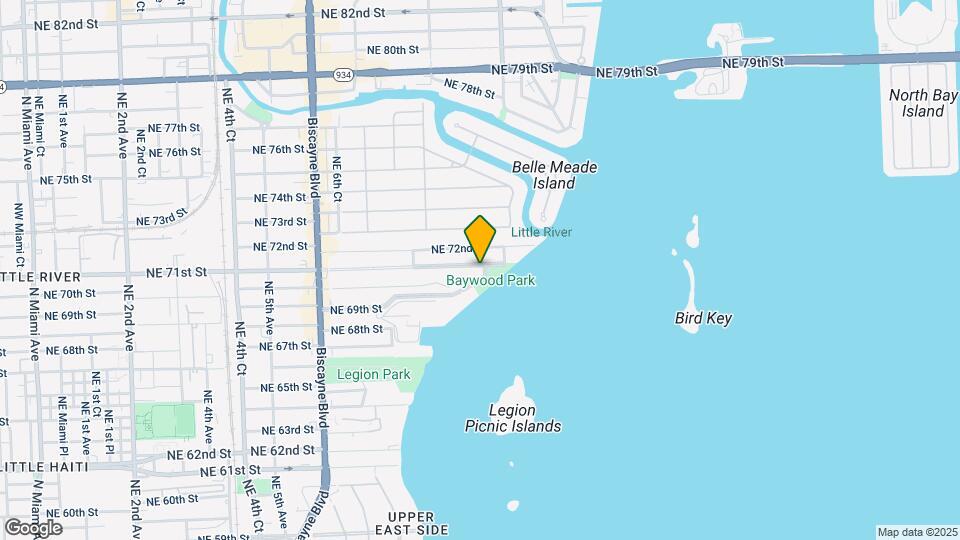 940 NE 71st St Map and Location Details