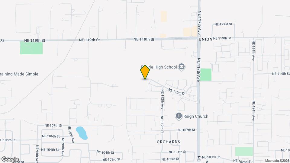 10907 NE 113th St Map and Location Details