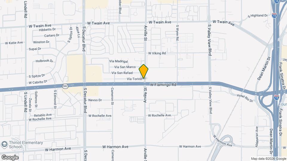 4401 Vía Torino Map and Location Details