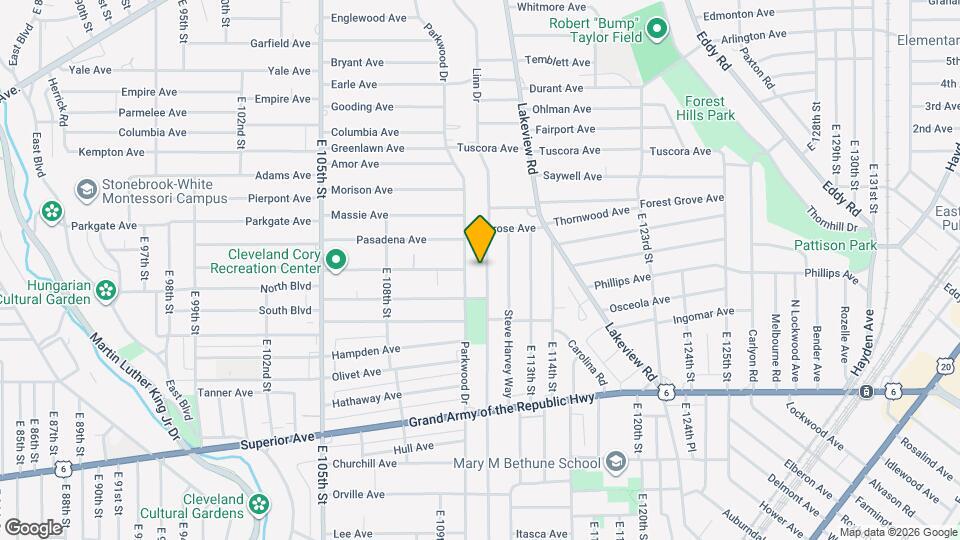 1130 E 111th St Map and Location Details