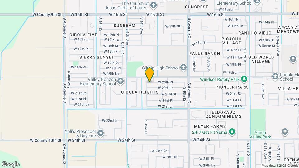 4303 W 20th Pl Map and Location Details
