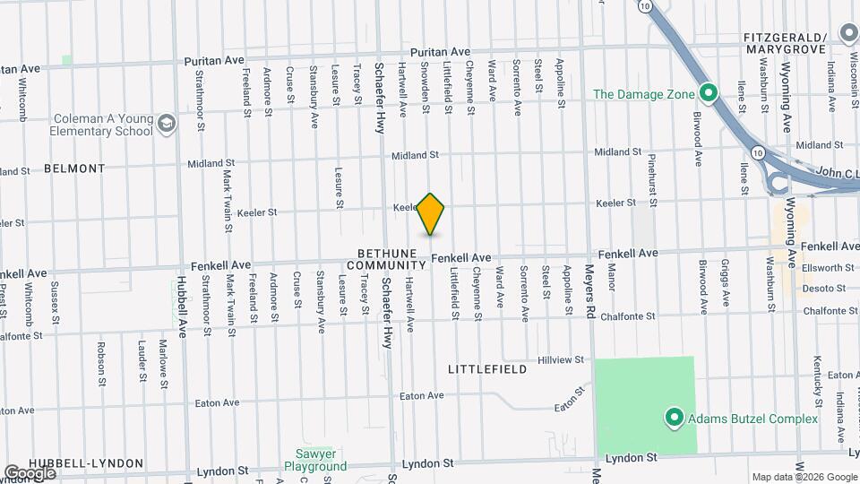 15327 Snowden St Mapa y Detalles de la Ubicación