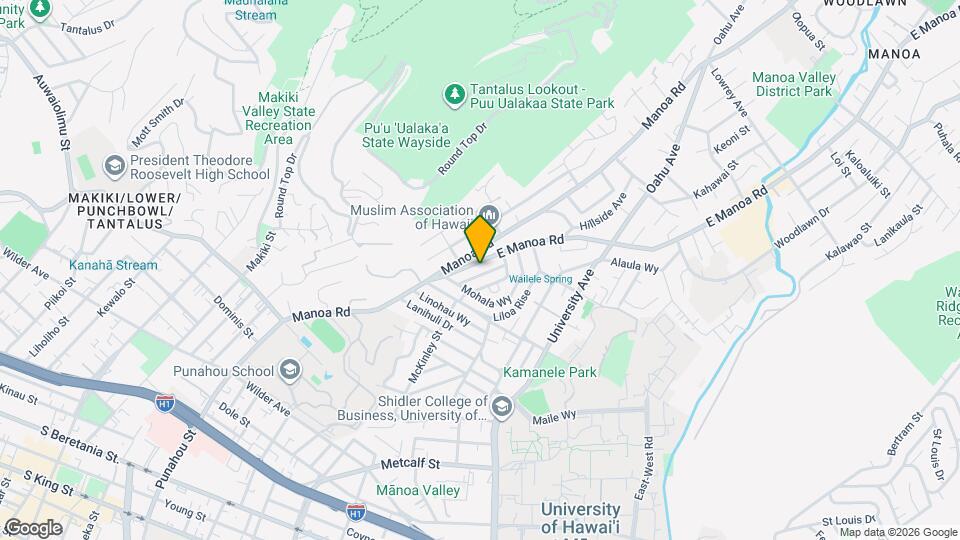 2361 E Manoa Rd Map and Location Details