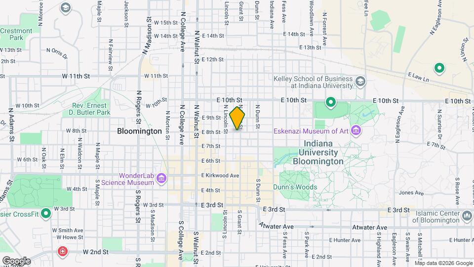 323 N Grant St Map and Location Details