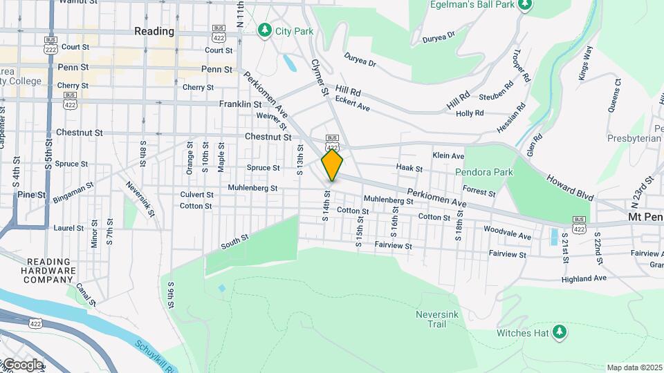 1401 Muhlenberg St Map and Location Details