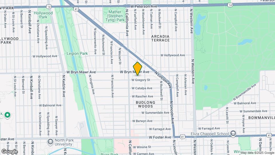 2724 W Gregory St Map and Location Details