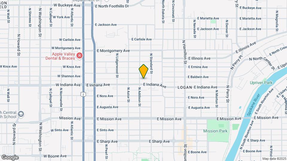 511 E Indiana Ave Map and Location Details