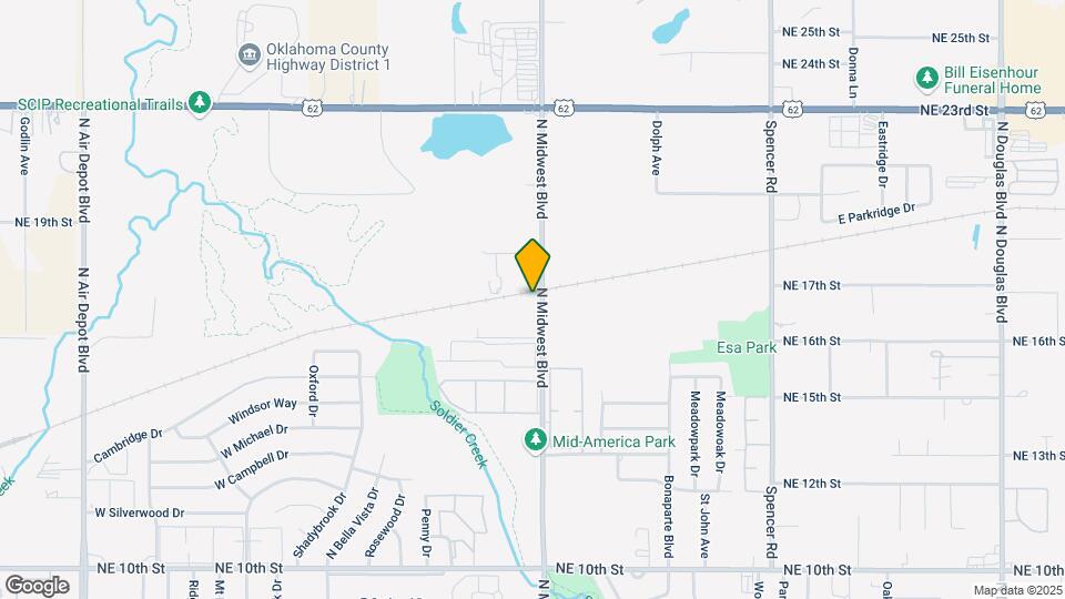 1721 N Midwest Blvd Map and Location Details