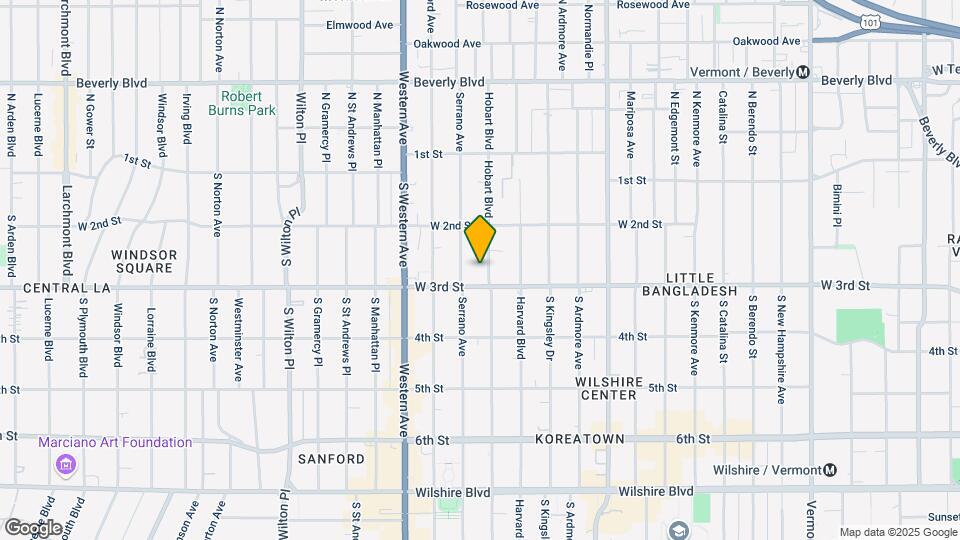 253 S Hobart Blvd Map and Location Details