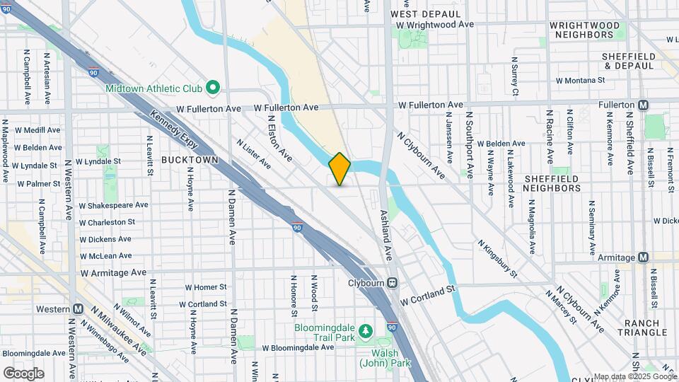 1717 W Webster Ave Map and Location Details
