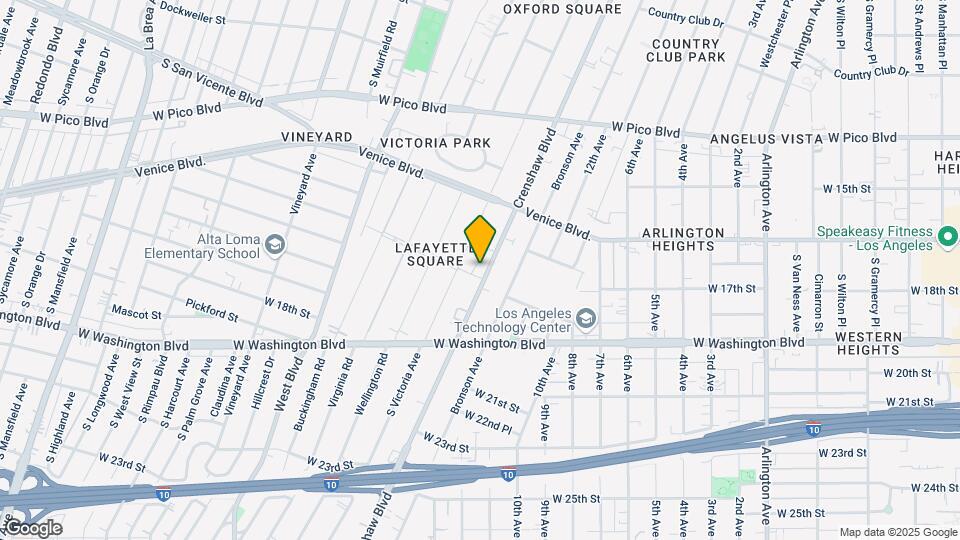 1741 Crenshaw Blvd Mapa y Detalles de la Ubicación