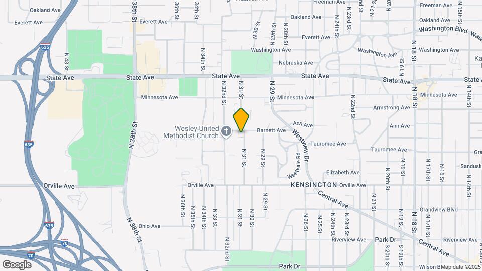 638 N 31 St Map and Location Details