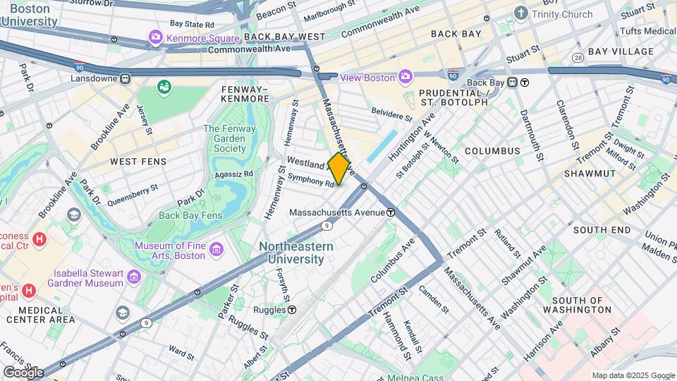 34 Saint Stephen St, Unit 215 Map and Location Details