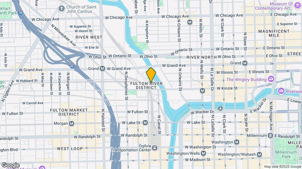 407 N Clinton St Map and Location Details