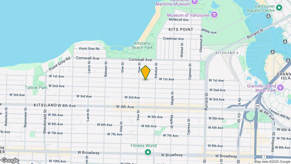 2158 W 1st Ave Map and Location Details