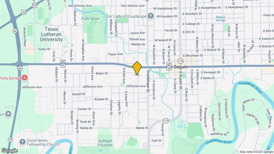 214 S Saunders St Map and Location Details