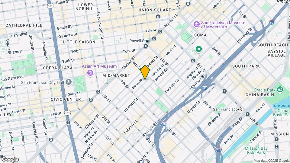 522-524-524 Natoma St Mapa y Detalles de la Ubicación