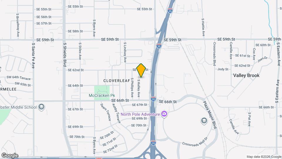 6404 S Kelley Ave Map and Location Details