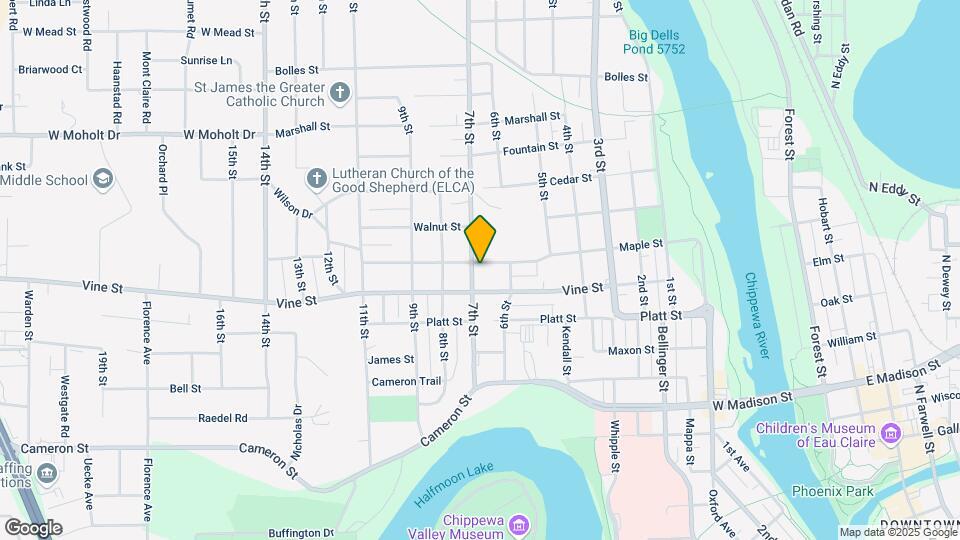 627 Maple St, Unit 1 Map and Location Details
