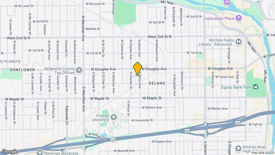 125 S Glenn St Map and Location Details