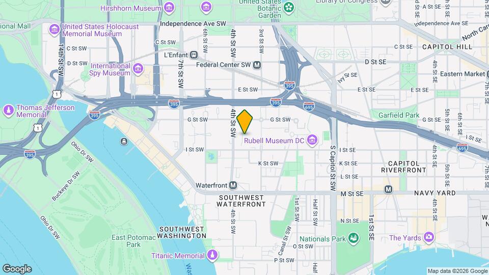 355 I St SW, Unit 122S Map and Location Details