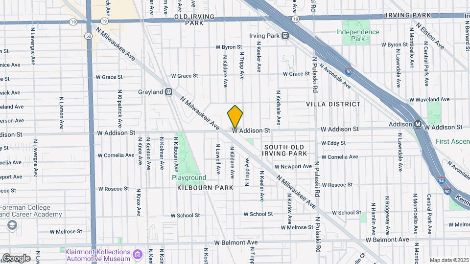 4265 W Addison St Map and Location Details
