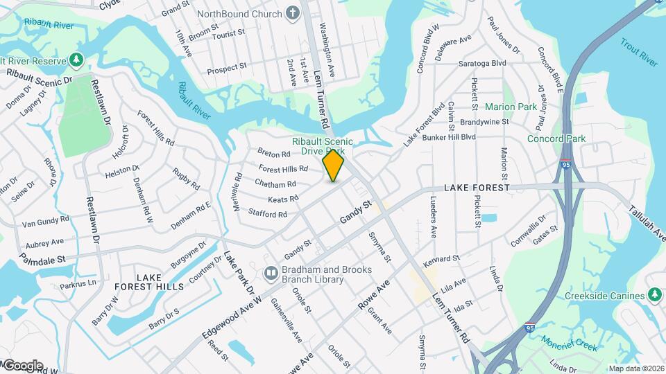 1411 Palmdale St Map and Location Details