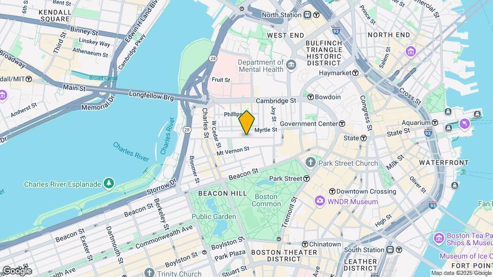 58 Pinckney St Mapa y Detalles de la Ubicación