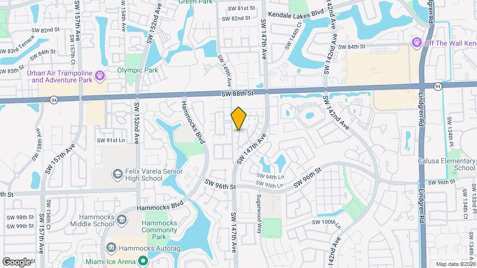 9132 SW 148th Ct Map and Location Details