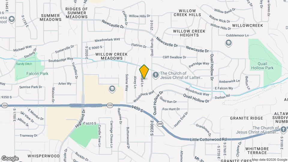 9261 S Shad Ln Map and Location Details