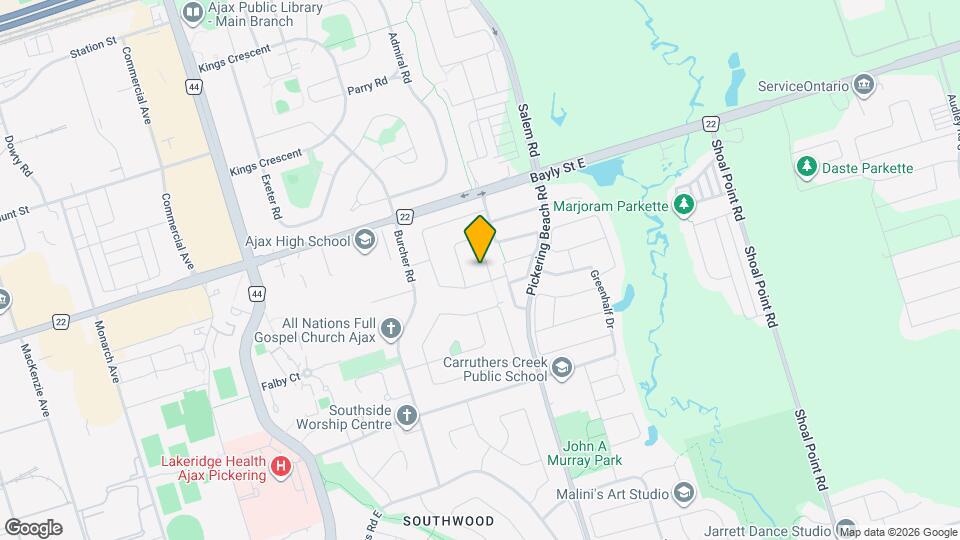 8 Thorncroft Crescent Map and Location Details