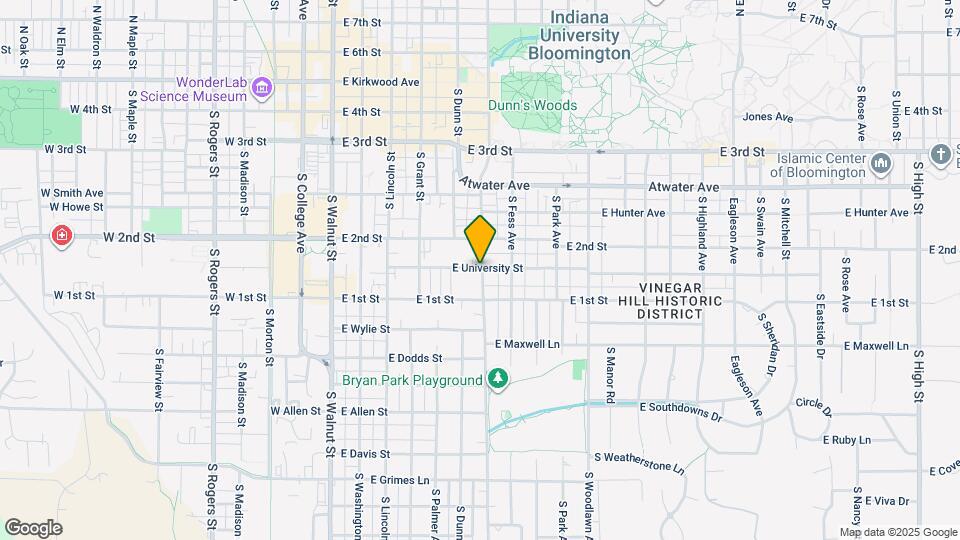 526 E University St Map and Location Details