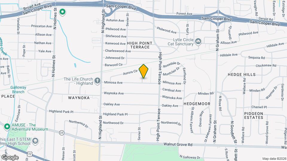 272 Aurora Cir Map and Location Details