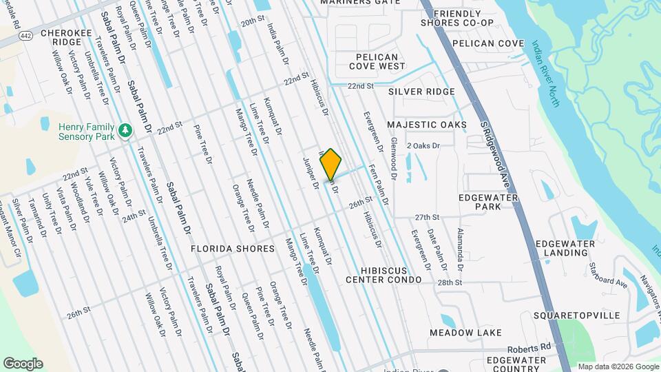 2508 India Palm Dr Map and Location Details