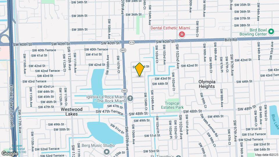 10460 SW 43rd St Map and Location Details