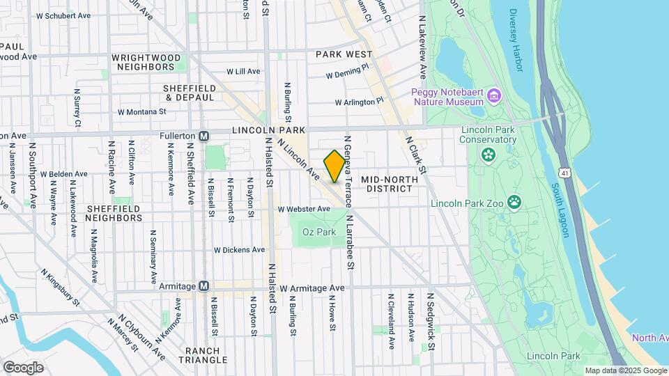 2231-2233 N Lincoln Ave Map and Location Details